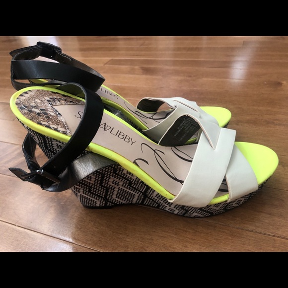 Sam & Libby Target Wedge Sandals NWOT Size 8 - Picture 1 of 7